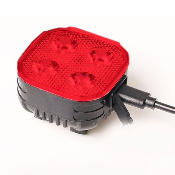 Стоп-сигнал з миготливим світлом FY-328S, Задній стоп сигнал для велосипеда, Велосипедний маячок ліхтар GD-48 | Зображення 5