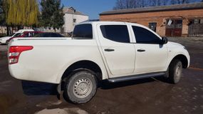 Боковые пороги Premium (2 шт., нерж.) Ø60 для Fiat Fullback 2016-2024 гг