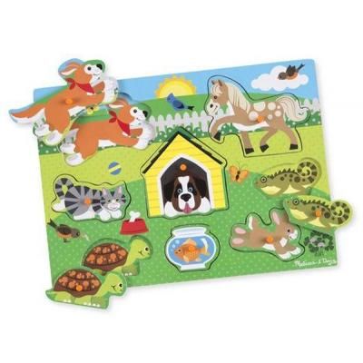 Розвиваюча іграшка Melissa&amp;Doug Рамка-вкладиш Домашні тварини 8 ел (MD19053) | Зображення 2