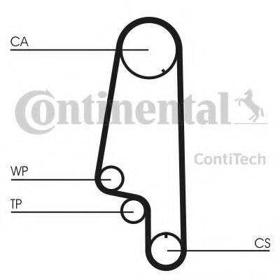 Водяний насос + комплект ременя ГРМ SKODA OCTAVIA I (1U2) 1.6 0996-0904 (Вир-во Contitech) CONTITECH CT847WP1 на VW GOLF Mk III (1H1)