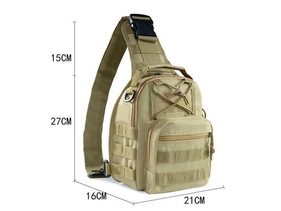 Сумка тактична через плече Smartex 3P Tactical 10 ST-050 army green | Зображення 4