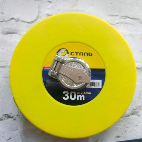 Рулетка скловолоконна 22711 Сталь 30 м | Зображення 1