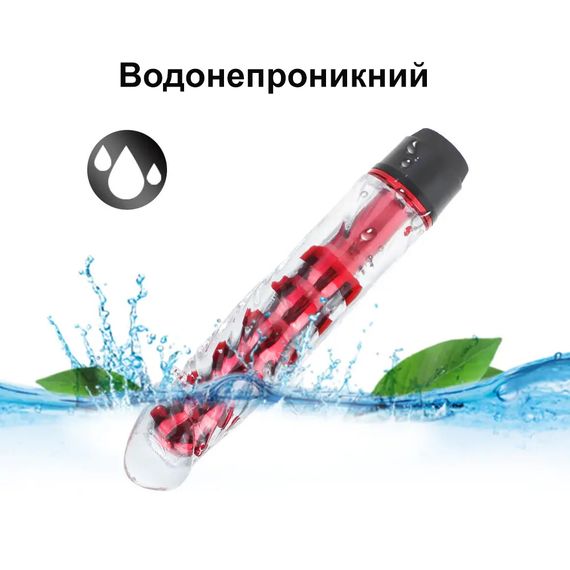 Блакитний фалоімітатор з вібратором (17 см, ААА) | Зображення 2