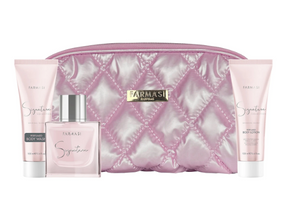 Набір Farmasi Signature парфюмована вода 50 мл гель лосьон косметичка