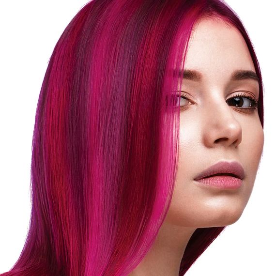 Краска для волос из 4 цветных полосок Розовый Омбре YUMMY COLOUR 4 COLOUR STRIPS KIT Pink Ombre Stargazer | Зображення 1