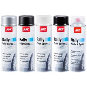 APP Фарба аерозольна Rally Color Spray, чорний блиск 600ml
