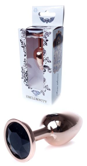 Анальний затор Boss Series - Jewellery Red Gold PLUG Black S, BS6400111 Sex Aura