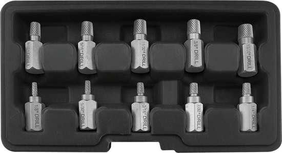 Набир екстракторив-насадок YATO Ø 3-11 мм, для зломаних гвинтив, 10 Од. YT-05890