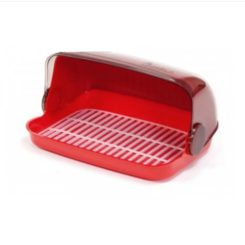 Хлібниця midi пластик 01 червоний "Галицька" Ламела