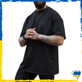 Футболка Loud чорна. Футболка оверсайз, футболка чоловіча. Розмір S-3XL