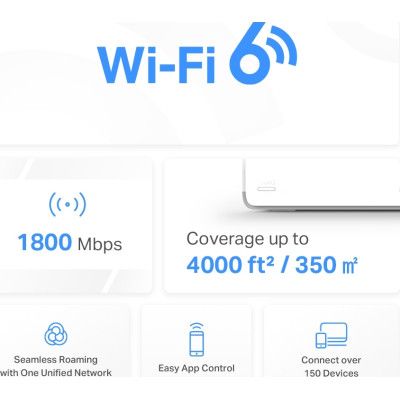Точка доступа Wi-Fi Mercusys HALO-H70X-2-PACK | Зображення 2