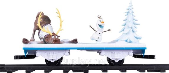 Железная дорога Lionel Disney Frozen Train Set Дисней Холодное сердце с Bluetooth, звуками, светом и паром | Зображення 8