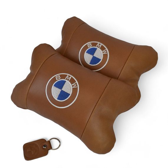 Дорожная подушка под голову BMW, Автоподушка подарок, Подушка WX-671 подголовник бабочка | Зображення 9