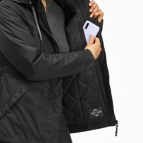 Куртка жіноча SH500 X-Warm для зимового туризму водонепроникна чорна - 3XL | Зображення 5