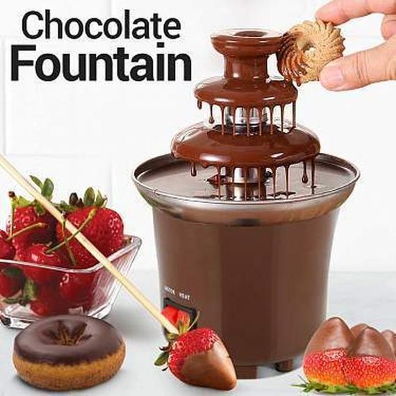Шоколадный фонтан Фондю Mini Chocolate Fondue Fountain Домашняя мини - фондюшница | Зображення 1