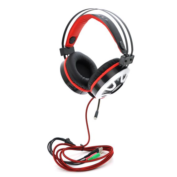Игровые наушники с микрофоном iKAKU KSC-453 LONGHUN, Black, USB, подсветка, Box | Зображення 1