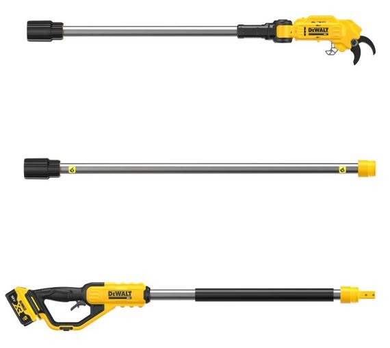 Ножиці садові-секатор DeWALT зі штангою, акумуляторний з АКБ та ЗП DCMPP569P1 | Зображення 1