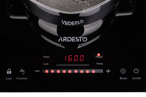 Индукционная электроплитка Ardesto ICS-B118 - 1 конфорка 1800Вт/ таймер/ boost/ черная (ICS-B118) | Зображення 4