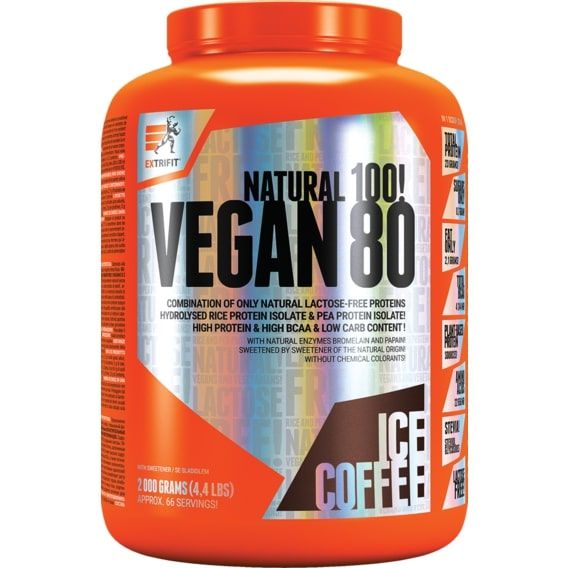 Протеїн Extrifit Vegan 80 2000 g /57 servings/ Ice Coffee