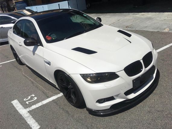 Накладка на передній бампер Lip Hamman-Style V2 (для M3, Карбон) для BMW 3 серія E-90/91/92/93 2005-2011 рр | Зображення 2