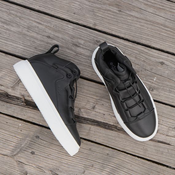 Черные кожаные ботинки для мужчин 40 41 42 43 44 45 размер | Зображення 2