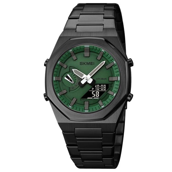 Чоловічий годинник Skmei 1816BKGNBK Black Green-Black