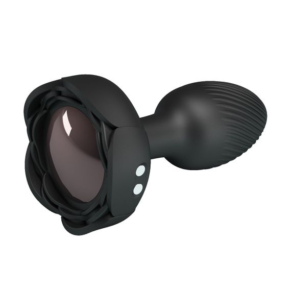 Анальний вібратор PRETTY LOVE Olman з мерехтливим підсвічуванням, 8.8 см | Зображення 1