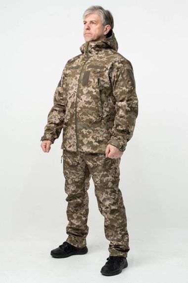 Військова куртка на флісі Soft Shell Military піксель | Зображення 5