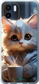 Чохол на Xiaomi Redmi A1 Plus Білий кіт "5646u-2942-2448"