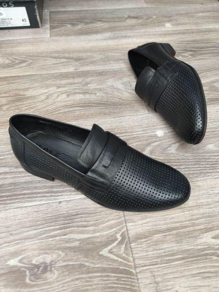 Лофери для чоловіка на літо 45 розмір, чорний колір | Зображення 4