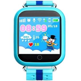 Детские умные часы с GPS Smart baby watch Q750 Blue, смарт часы-телефон c сенсорным экраном GF-310 и играми