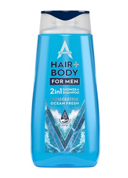 Мужской гель и шампунь Astonish 2в1 Ocean Fresh 400 мл