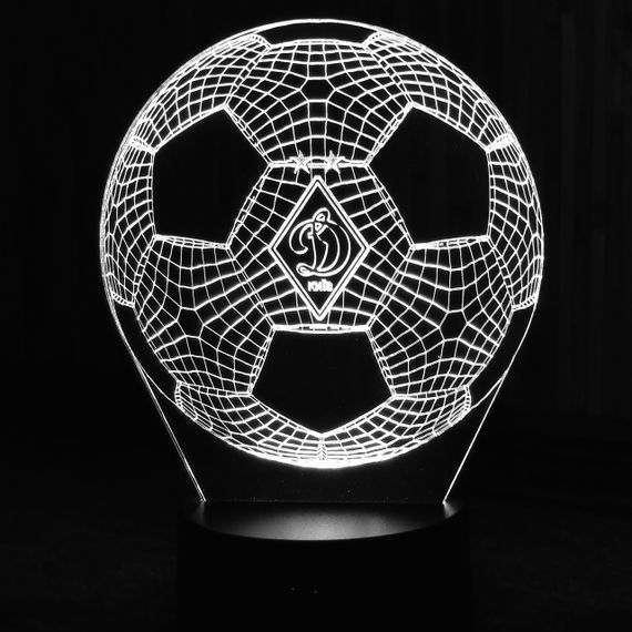 Акриловый светильник-ночник Мяч ФК Динамо белый tty-n000402