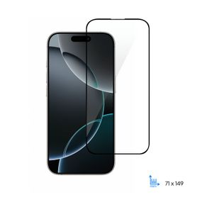 Захисне скло 2E  для Apple iPhone 16 Pro(6.3), 2.5D FCFG, (1 Pack), чорна рамка (2E-IP-16P-6.3-SMFCFG-BB)