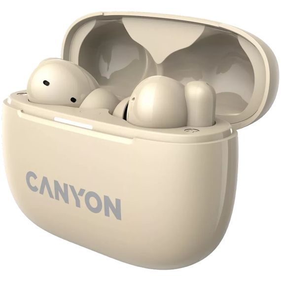 Навушники Canyon TWS-10 OnGo ANC ENC Beige (CNS-TWS10BG) | Зображення 2