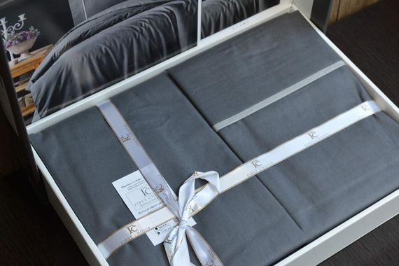 Постільна білизна First Choice Ranforce Deluxe DARK 200 х 220 см Alisa Antrasit | Зображення 2