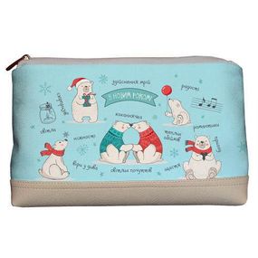 Косметичка дорожня жіноча Lovely З Новим Роком! 26x15x8 см