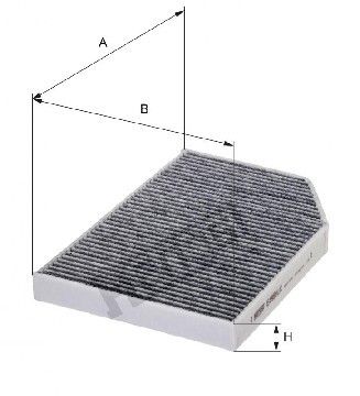 Фильтр салона угольный BMW 3/4/X3/X4 17- / Toyota Supra 19-, Hengst, E4980LC,