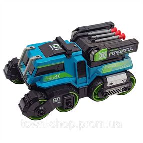Детская машинка "Max catapilt car 3 в 1" MY66-M1223(Blue) стреляет патронами на присосках