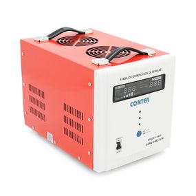 Стабілізатор напруги Conter MSER 10000 VA-V2/7500W однофазний, сервопривід, монтажу підлоги, LED дисплей, діапазон 130-260V,