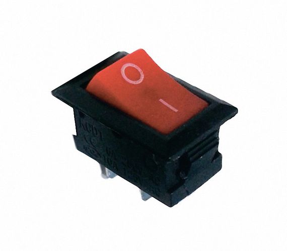 Переключатель KCD1-101 R/B 1 клавиша красный Ny95500676