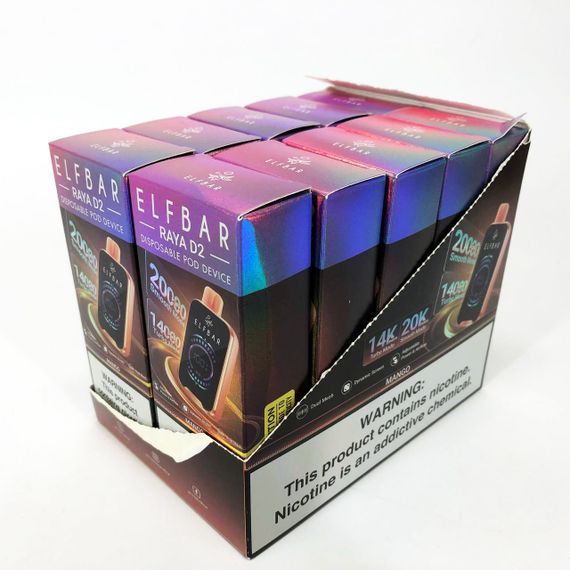 ELF BAR RAYA D2 20000 смак Манго (Mango) | Зображення 3