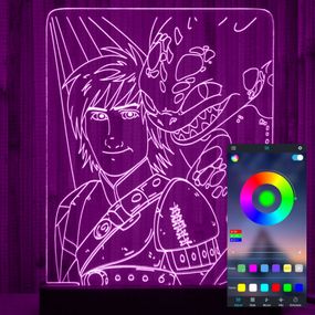 Акриловий світильник-нічник керування з телефона Приборкати Дракона tty-n000746