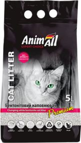 Наповнювач для котячого туалету AnimAll Бентонітовий грудкуючийся  5 л