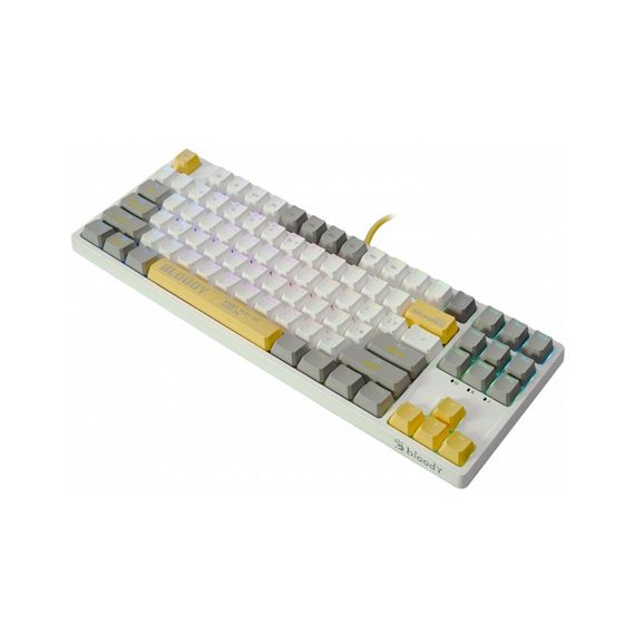 Клавіатура A4Tech Bloody S87 RGB BLMS TKL USB Energy White (4711421993708) | Зображення 1