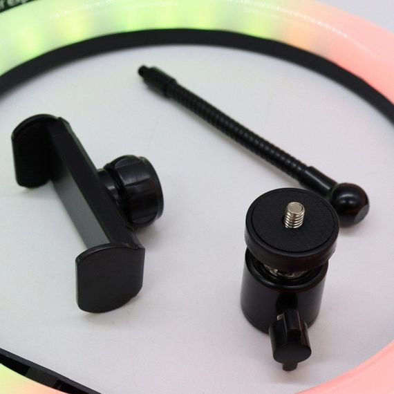 Кільцева RGB лампа 26 см, MJ260 Soft Ring Light / Світлодіодна лампа для селфі | Зображення 7