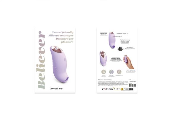 Вакуумний кліторальний стимулятор Love To Love BELIEVER - VIVA MAUVE | Зображення 5