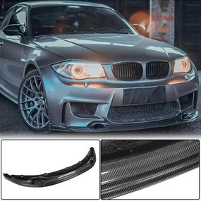 Накладка на передній бампер Lip V2 (для 1M E82, Карбон) для BMW 1 серія E81/82/87/88 2004-2011 рр