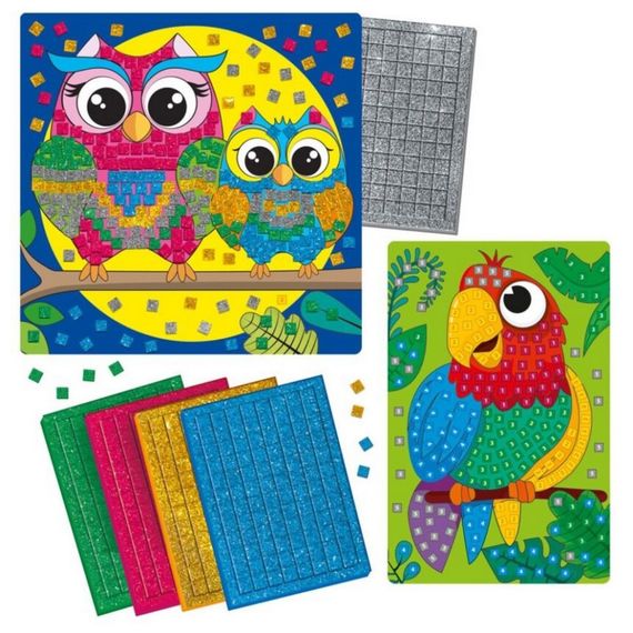 Набор для творчества со сверкающей мозаикой "Сова и Попугай" VT4511-14 | Зображення 2
