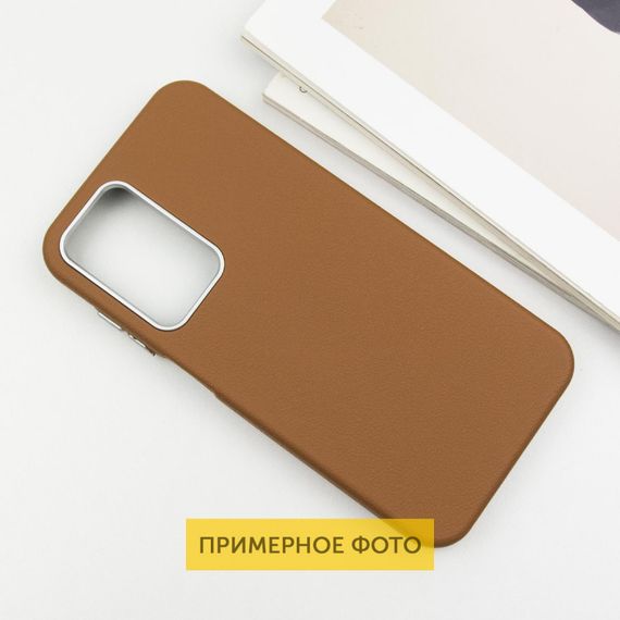 Шкіряний чохол Leather Case Metal Buttons для Xiaomi Redmi A3 Brown | Зображення 2